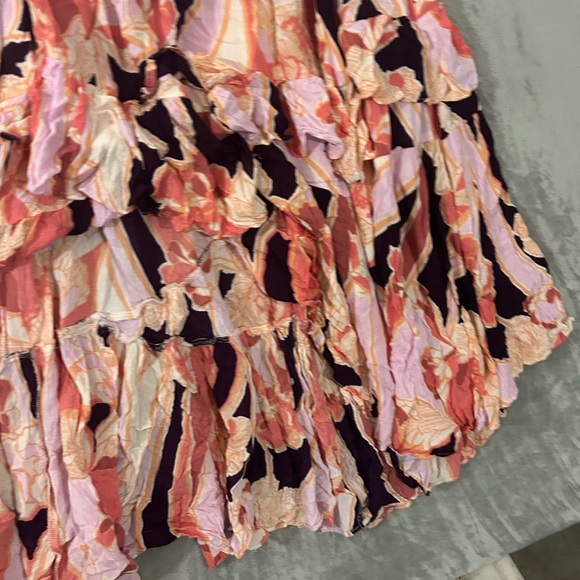 Free people bring back the summer maxi tiered high low skirt - Picture 10 of 15